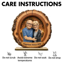 Load image into Gallery viewer, Personalized 2-Layer Wooden Plaque Hugging Couple Gift for Partner