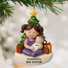 Load image into Gallery viewer, Personalized Acrylic Ornament Big Sister Brother New Baby Gift