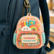 Load image into Gallery viewer, Personalized Acrylic School Backpack Ornament Gift for Kids