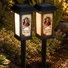 Load image into Gallery viewer, Personalized Solar Garden Stake Light with Cardinal Design Gift for Family