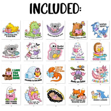 Load image into Gallery viewer, Personalized Acrylic Magnet Cute Reading Animals Gift for Book Lovers