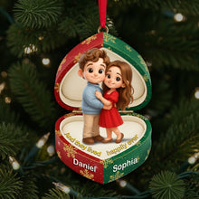 Load image into Gallery viewer, And They Lived Happily Ever After - Sweet Box Couple Ornament - Personalized Custom Photo Gift For Couples Ornament MagicInPrints