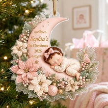 Load image into Gallery viewer, Personalized Acrylic Ornament Baby's First Christmas Gift for Mom & Dad