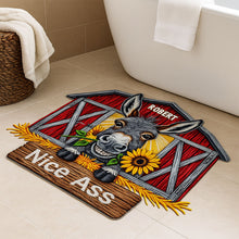 Load image into Gallery viewer, Nice Ass Donkey Doormat - Personalized Gift for Donkey Lovers Doormat MagicInPrints