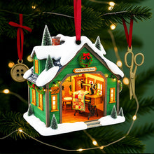 Load image into Gallery viewer, “Stitching Memories in Every Detail” - Personalized Sewing Room Christmas Ornament - Perfect Gift for Sewing Lovers, Crafters, and DIY Enthusiasts Ornament MagicInPrints