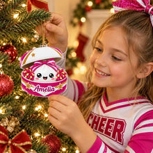 Load image into Gallery viewer, Personalized Cheerleader Dumpling Acrylic Ornament Gift for Daughter