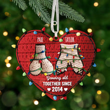 Load image into Gallery viewer, Growing Old Together: Personalized Funny Couple Christmas Ornament - A Unique Gift for Couples, Friends, and Family Ornament MagicInPrints