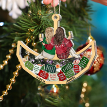 Load image into Gallery viewer, You're My Favorite Person – Personalized 3-Layered Acrylic Shaker Ornament – Gift for Best Friend Acrylic Shaker Ornament MagicInPrints