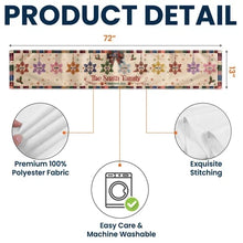 Load image into Gallery viewer, Personalized Christmas Table Runner Snowflake Patchwork Gift for Family