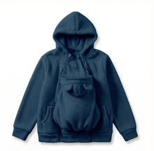 Load image into Gallery viewer, Personalized Embroidered Fleece Babywearing Hoodie Gift for New Mom Christmas