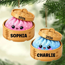 Load image into Gallery viewer, Personalized Acrylic Dumpling Ornament Gift for Kids Christmas