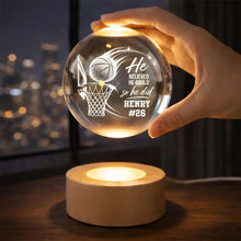 Load image into Gallery viewer, Personalized Basketball Globe Lamp Gift for Players & Coaches
