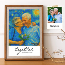 Load image into Gallery viewer, Together is Our Favorite Place - Personalized Art Style Couple Canvas Print Poster & Canvas MagicInPrints