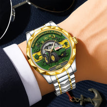 Load image into Gallery viewer, “Nothing Runs Like a Deere” - Personalized Men’s Watch for Tractor Lovers Men's Watch MagicInPrints