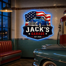 Load image into Gallery viewer, Personalized Vintage Truck Neon Sign Custom Photo Gift for Car Lovers