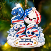Load image into Gallery viewer, Personalized American Flag Christmas Ornament Custom Name Year Gift for Teens