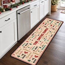 Load image into Gallery viewer, Personalized Christmas Doormat Unique Family Gift Entryway Decor