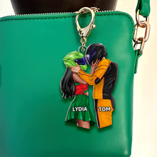 Load image into Gallery viewer, Personalized Biker Couple Keychain - Unique Valentine's Day Gifts for Couples Keychains PopCulturePrints