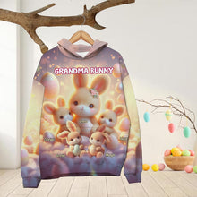 Load image into Gallery viewer, Personalized Grandma Bunny Easter Sweatshirt AOP Products PopCulturePrints