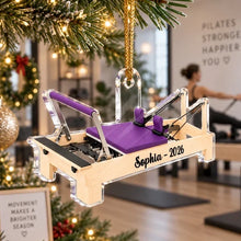 Load image into Gallery viewer, Personalized Acrylic Christmas Ornament Pilates Gift for Her