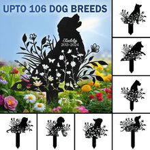 Load image into Gallery viewer, Personalized Metal Dog Memorial Garden Stake Sympathy Gift