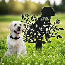 Load image into Gallery viewer, Personalized Metal Dog Memorial Garden Stake Sympathy Gift