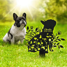 Load image into Gallery viewer, Personalized Metal Dog Memorial Garden Stake Sympathy Gift