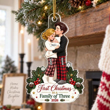 Load image into Gallery viewer, Personalized Acrylic Christmas Ornament for New Parents Gift