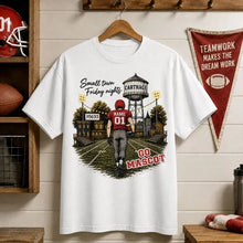 Load image into Gallery viewer, Personalized Classic Tee Green & Gold Football Gift for Mom