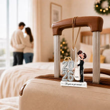 Load image into Gallery viewer, Personalized Acrylic Christmas Ornament Newlyweds Gift