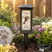 Load image into Gallery viewer, Personalized Solar Garden Stake Light Dog Memorial Tribute Gift