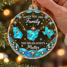 Load image into Gallery viewer, Personalized Acrylic Ornament Connected State Maps Family Gift