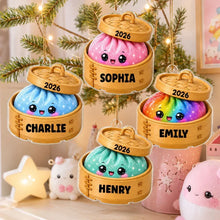 Load image into Gallery viewer, Personalized Acrylic Dumpling Ornament Gift for Kids Christmas