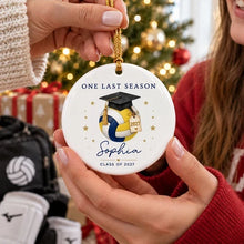 Load image into Gallery viewer, Personalized Graduation Volleyball Ornament Custom Name Gift