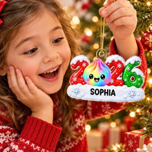 Load image into Gallery viewer, Personalized Rainbow Dumpling Acrylic Ornament Gift for Kids