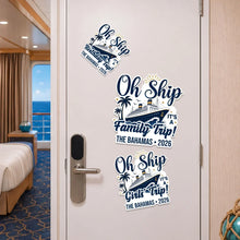 Load image into Gallery viewer, Personalized Acrylic Magnet Oh Ship Cruise Door Decor Gift