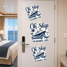 Load image into Gallery viewer, Personalized Acrylic Magnet Oh Ship Cruise Door Decor Gift