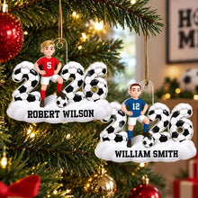 Load image into Gallery viewer, Personalized Soccer Player Acrylic Ornament Unique Gift for Son