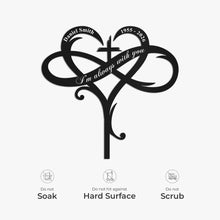 Load image into Gallery viewer, Personalized Metal Garden Stake Sympathy Gift for Family
