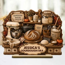 Load image into Gallery viewer, Personalized Sourdough Wooden Plaque Gift for Home Bakers