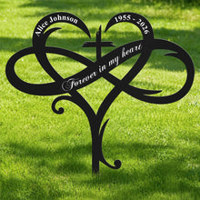 Load image into Gallery viewer, Personalized Metal Garden Stake Sympathy Gift for Family