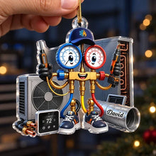 Load image into Gallery viewer, Personalized HVAC Technician Ornament Unique Custom Gift