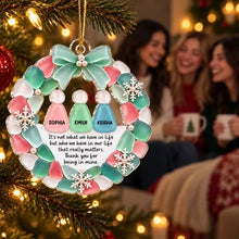 Load image into Gallery viewer, Personalized Acrylic Ornament Heart Wreath Gift for Best Friend