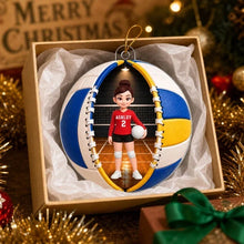 Load image into Gallery viewer, Personalized Volleyball Acrylic Ornament Custom Gift for Sports Families
