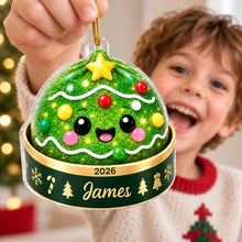 Load image into Gallery viewer, Personalized Acrylic Christmas Ornament Cute Santa Reindeer Gift for Family