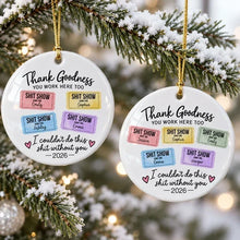 Load image into Gallery viewer, Personalized Ceramic Christmas Ornament Gift for Coworkers