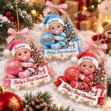 Load image into Gallery viewer, Personalized Acrylic Ornament First Christmas Gift for New Parents