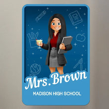 Load image into Gallery viewer, Personalized Teacher Acrylic Magnet Classroom Decor Gift