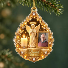 Load image into Gallery viewer, Personalized Acrylic Ornament Sympathy Gift for Family Angel