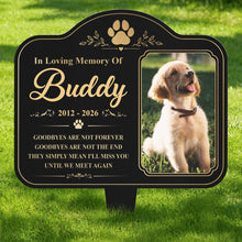 Load image into Gallery viewer, Personalized Metal Garden Stake Dog Memorial Sympathy Gift